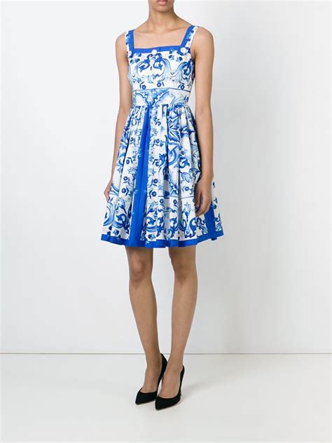 dolce gabbana blue and white dress|dolce and gabbana dresses cheap.